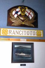 ID 6233 RANGITOTO (1949/21,809grt/LR Number 5290179.Sold to CY Tung in 1969 and renamed ORIENTAL CARNAVAL) - ships plaque, crest and photo hanging in a hall at Rangitoto College, Mairangi Bay, Auckland, New...